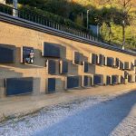 Stampflehmwand Kolumbarium Hötting / Höttingen Columbarium Rammed Earth Wall