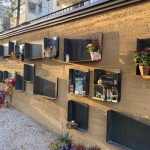 Stampflehmwand Kolumbarium Hötting / Höttingen Columbarium Rammed Earth Wall